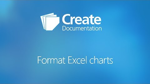 Formatting Excel charts using Create