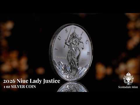 2026 Niue | Lady Justice 1 oz Silver Coin | Scottsdale Mint
