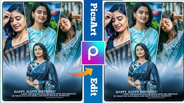 birthday photo editing picsart || birthday poster editing || Picsart birthday photo editing