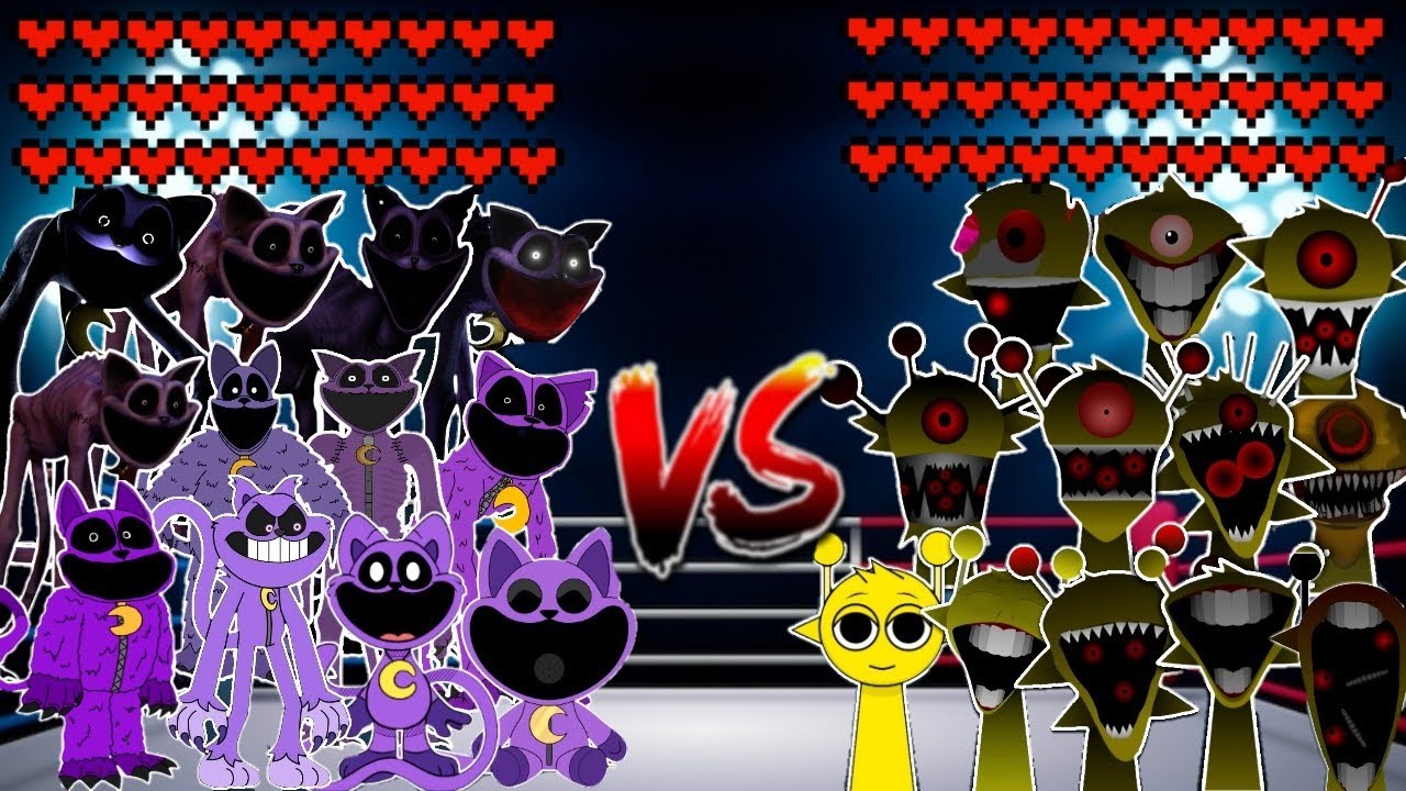 Эволюция монстра Кэтнэп против эволюции монстра Саймона Спрунки!