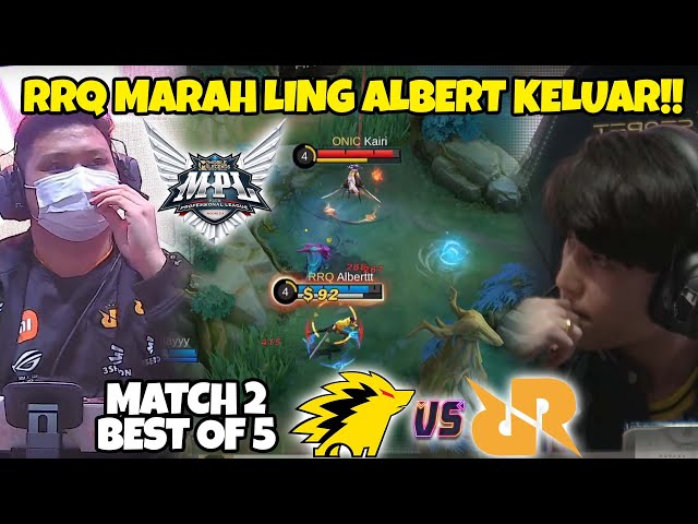 RRQ MARAH BESAR!! ALBERT AUTO KELUARIN LINGNYA!! Kedua Tim Ini NGERI BANGET CUY! MATCH 2 RRQ VS ONIC class=