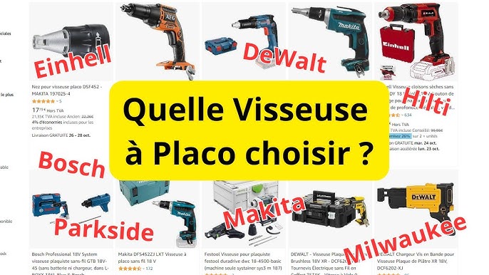 Fixer des cloisons avec la Visseuse Makita pour plaques de plâtre 18 V  Li-Ion Makstar /BFS451RFJ 