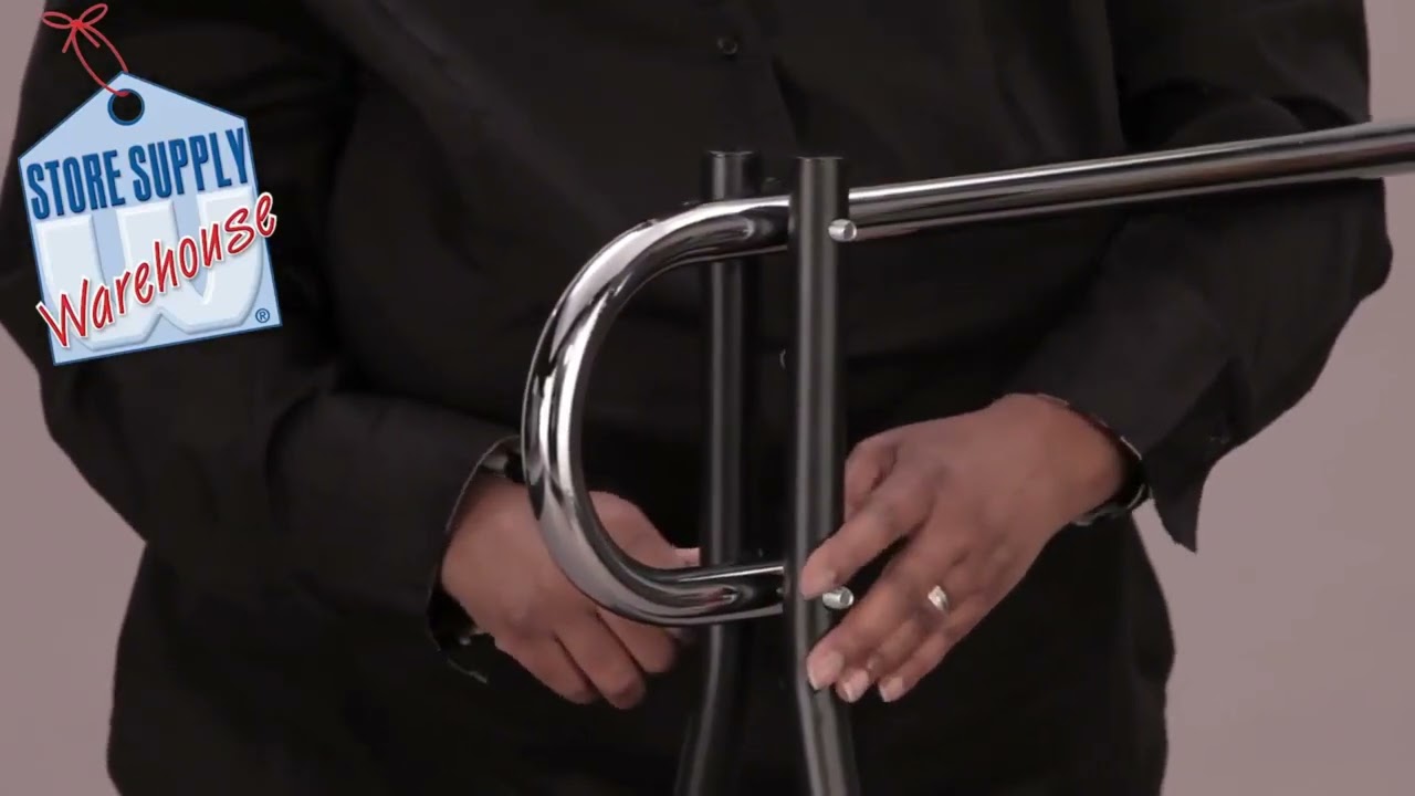 Quick and Easy Steps for Setting Up Your Black & Chrome Clothing Rack!