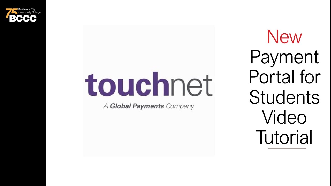 TouchNet Payment Portal for Students Video Tutorial