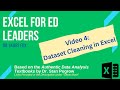 Video 4 Dataset Cleaning in Excel