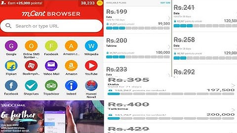 mCent browser 50% Recharge trick in telugu