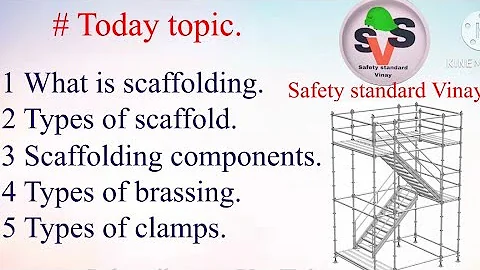 Types of scaffolding / scaffold components @safetystandardvinay