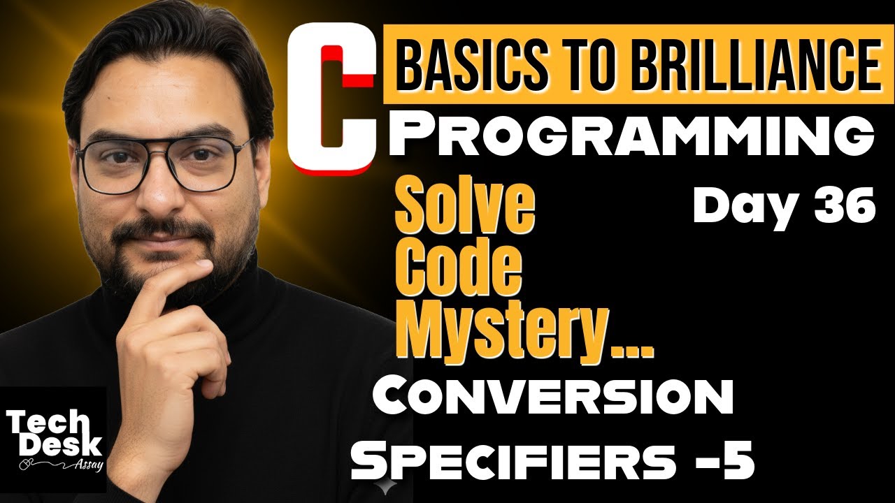 C Programming Full Course in Hindi | conversion specifiers -5 |  Day 36 | By Deepraj Jangid Sir