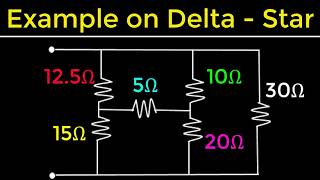 15 - Solved Example on Delta-Star Transformation