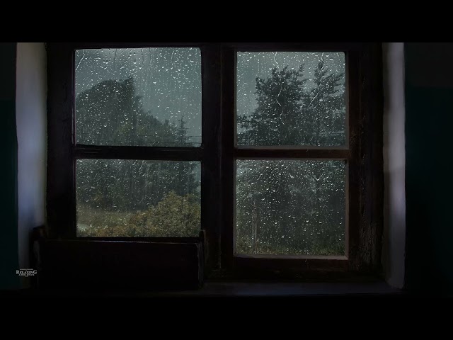Cozy Window Rain & Thunder | Be Asleep in 10 min | Heavy Rain for Sleep, Study and Relaxation class=