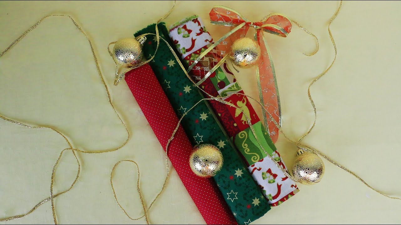 Ideias Decoração Natal com Retalhos de Tecido - YouTube