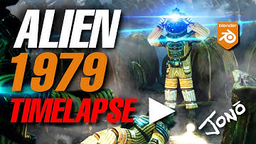 👽 ALIEN CHAMBER - A Blender 3D Scene Creation Timelapse | Sci-Fi Environment Design 🌌 #animation