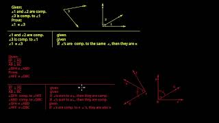 Proofs with Complementary Angles