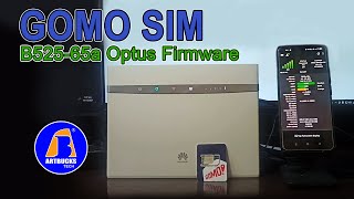 Gomo Sim with B525-65a Optus Firmware & Zensei Parabolic Antenna