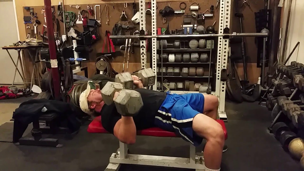 Working Toward 110x20 Reps Dumbbell Bench Press Youtube