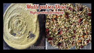 Multi-uitgespruit peulgewasse Chenna Dosa