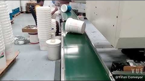 YiFan Aluminum Belt Conveyor for Plastic Injection Machine