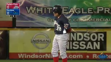 Brock Stassi plates a run for the Fightin Phils