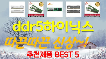 ddr5하이닉스 추천, 파격특가 할인정보 가성비 TOP5