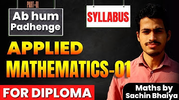 Applied Mathematics - 01, Analysis Of Syllabus | Distribution Of marks | Polytechnic | CetDelhi