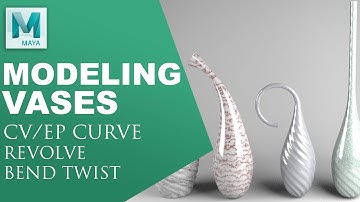 Modeling Vases in Maya using Bend and Twist tool