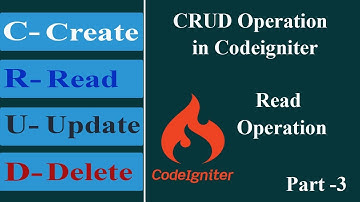 CRUD Operation in Codeigniter in hindi | Read Or Select Operation in Codeigniter in hindi