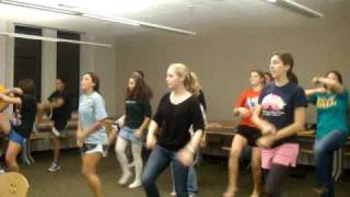 ASB flash mob dance rehearsal