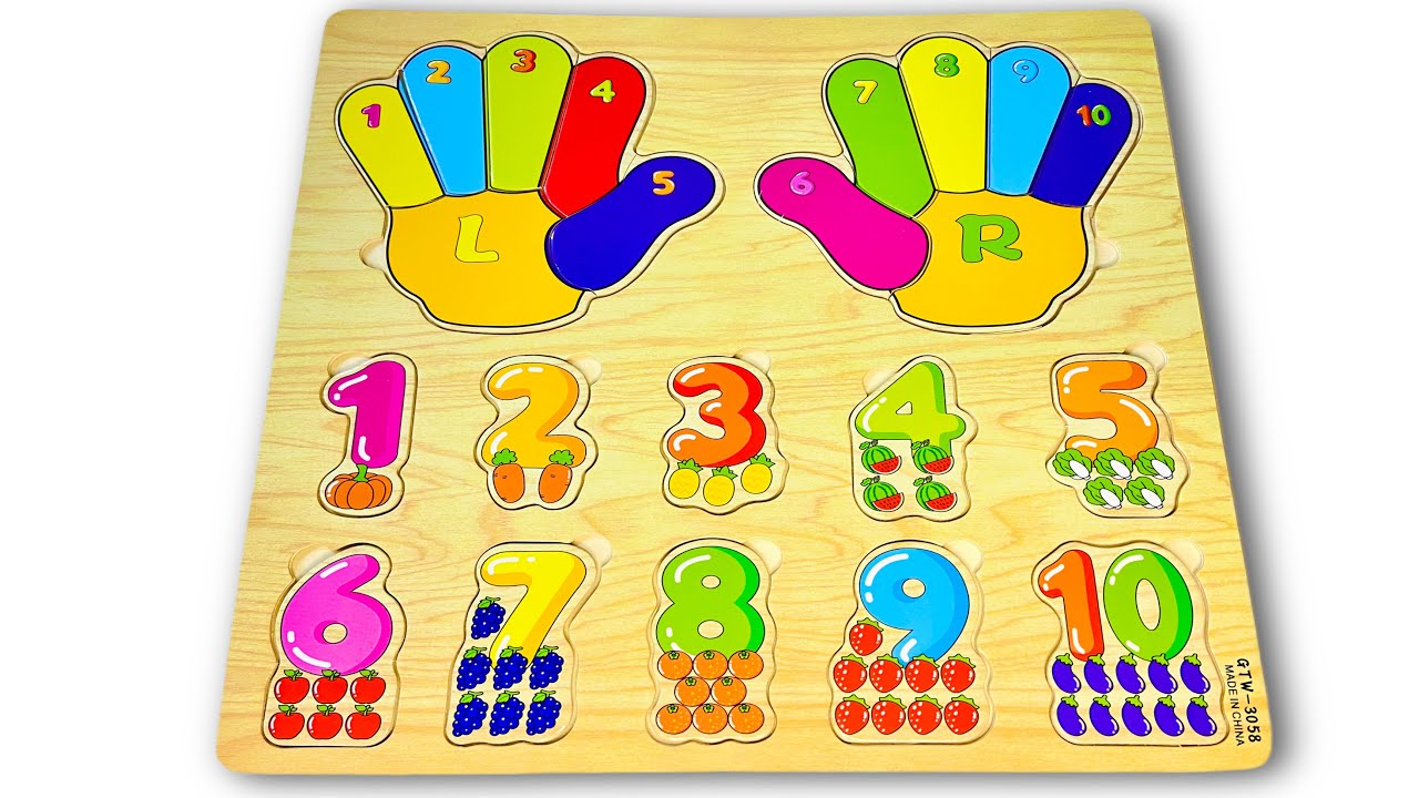 Best Learning Numbers, Shapes & Counting 1 - 10 | Preschool Toddler ...