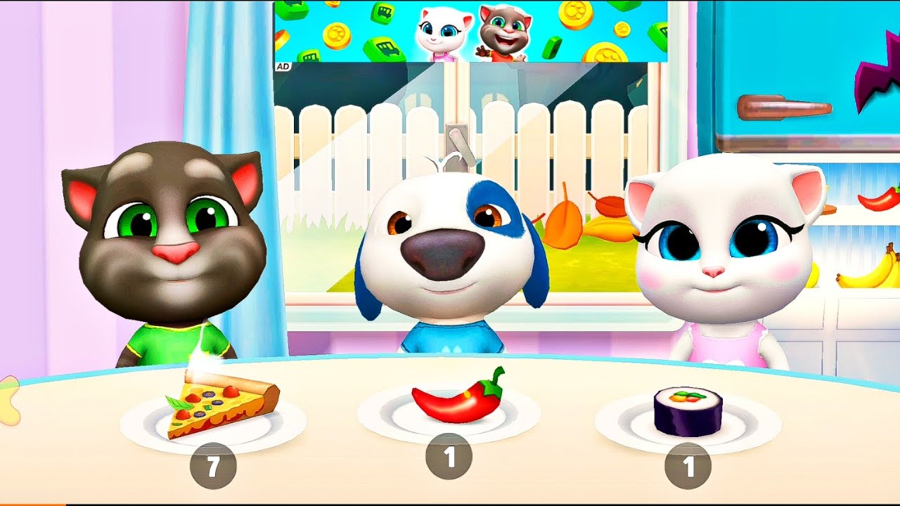 Talking tom talking tom food challenge 1 YouTube