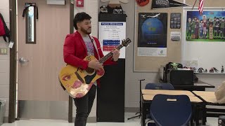 Juan Navedo wins KENS 5 EXCEL Award for Lackland ISD