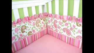 Pique 3 Piece Crib Bedding Set ; Mini Crib Bedding, Baby Crib Sets For Girls