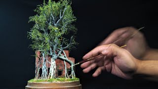 ULTIMATE Model Tree | Wire Tree Tutorial  Realistic Ruin Diorama (Part 2)