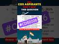 CDS English Most Important PYQ | UPSC CDS English Preparation #cds2026 #tranding #feedshorts