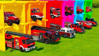 TRANSPORTING FIRE ENGINES,  TRUCKS &amp; LADDERS WITH CARGO AIRPLANE! Farming Simulator 22