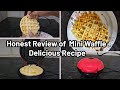 Unboxing &amp; Honest Review: ₹597 Mini WaffleMaker + Delicious Recipe || amazon product