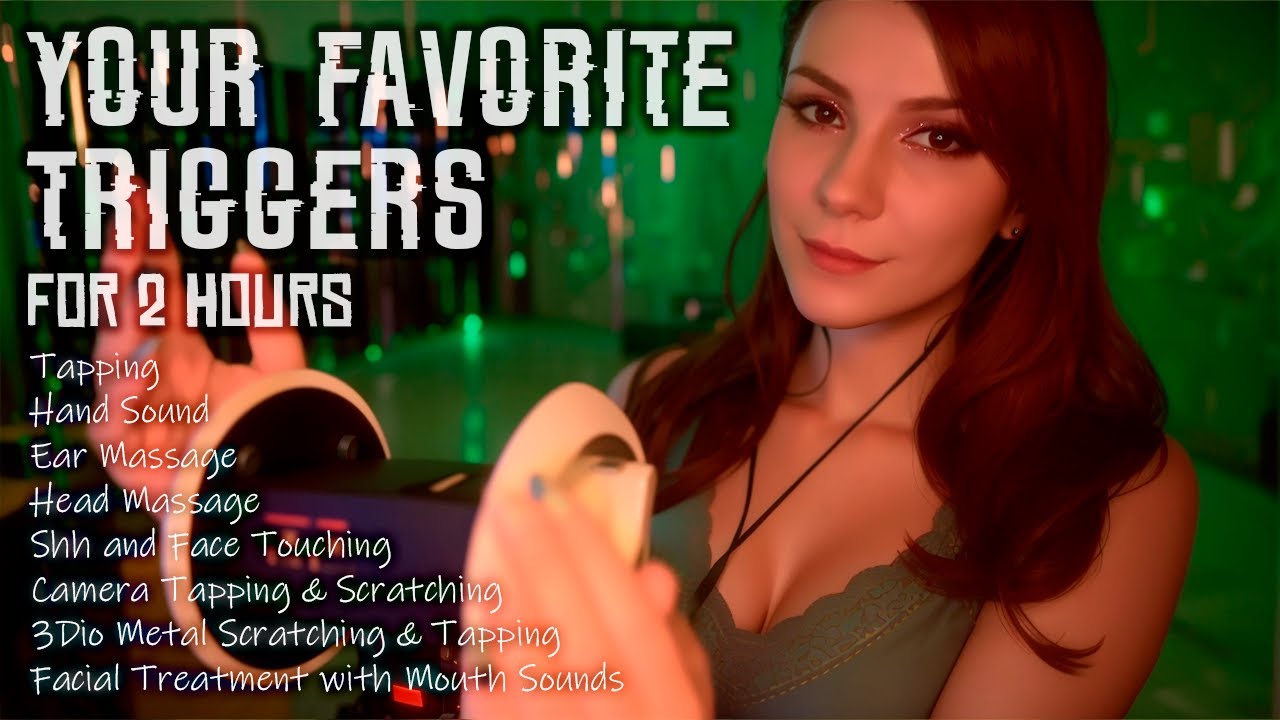 ASMR Your Favorite Triggers for 2 Hours 💎 Ear, Head and Face Massage, Hand Sounds and more