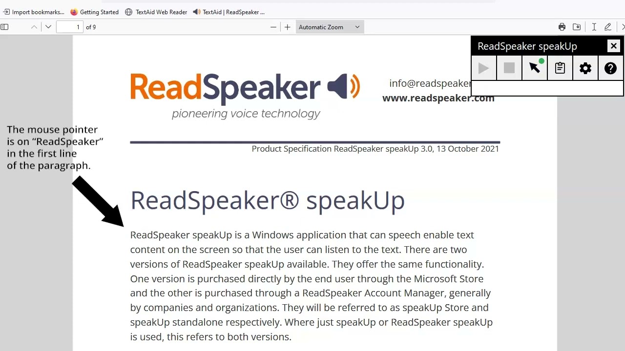 ReadSpeaker webReader - ReadSpeaker
