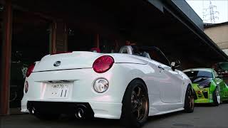 CVT セロ RHF5 ターボ + モリモリ管マフラー サウンド LA400K コペン