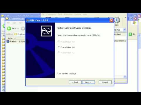 Installing DITA-FMx 1.1