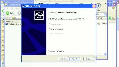 Installing DITA-FMx 1.1