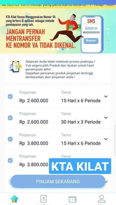 Limit Pinjaman KTA KILAT 2022