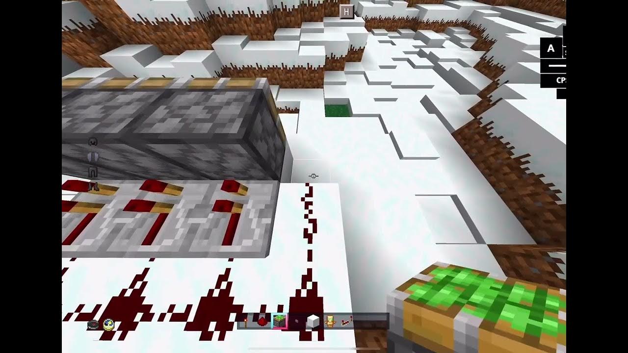 How to easy make redstone door in mcpe YouTube
