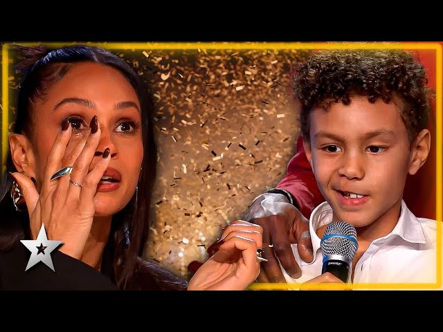 Dreams Come True! BRAVE Young Boy Wins the Golden Buzzer in a HEARTBREAKING Audition! class=