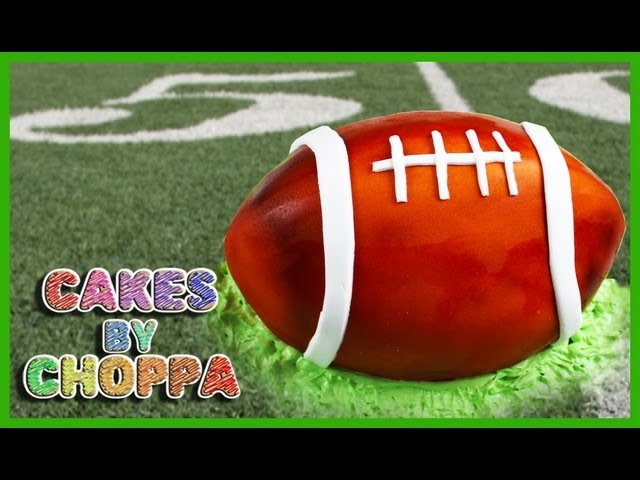 How to make an EASY FOOTBALL CAKE 