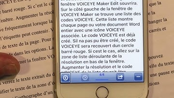 Voiceye Application Puissant De Code Barre En 2D Lecteur de Code QR Smartphone iOS Android
