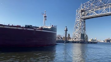 Joseph L Block - Duluth Harbor Entry- first inbound of the season