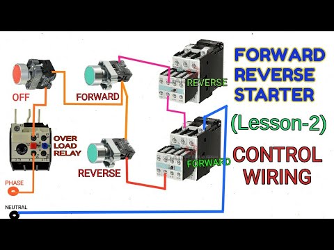 #ElectricalWiring #ControlWiring FORWARD REVERSE STARTER (LESSON-2