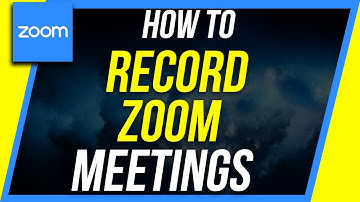 How to Record a Zoom Meeting - As Participant or Host