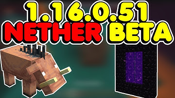 Nether Update Finally on Minecraft Bedrock (1.16.0.51 Beta)