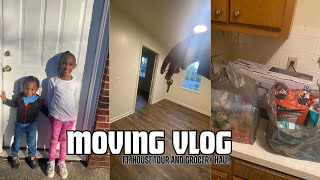 WE'RE MOVING! | HOUSE TOUR | FREE ITEMS | FIRST GROCERY HAUL | SINGLE MOM OF 2